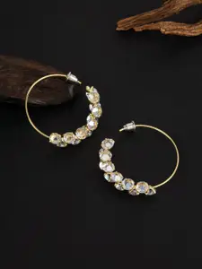 E2O Gold-Toned Hoop Earrings
