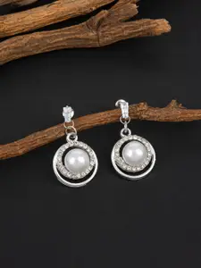 E2O Silver-Toned Drop Earrings