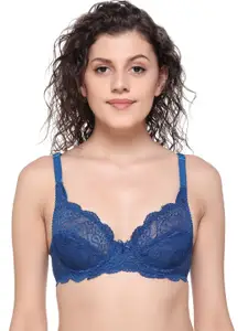 SONA Floral Lace Medium Coverage Underwired Bralette Bra With All Day Comfort