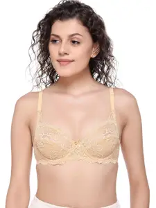 SONA Medium Coverage Underwired Lace Bralette Bra With All Day Comfort