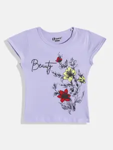 Eteenz Girls Premium Cotton Floral Printed T-shirt