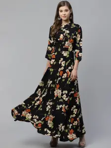 KALINI A Line Floral Kurta