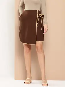Chemistry Tie-Up Detail Wrap Skirt