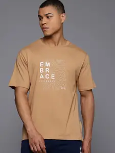 HRX by Hrithik Roshan Printed Pure Cotton Yoga T-shirt