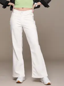 The Roadster Lifestyle Co. Women Wide Leg Stretchable Jeans