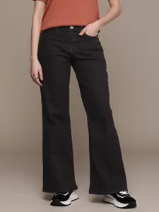 The Roadster Lifestyle Co. Women Wide Leg Stretchable Jeans