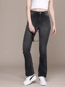 The Roadster Life Co. Women High Rise Bootcut Light Fade Stretchable Jeans