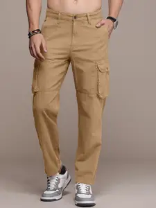 The Roadster Lifestyle Co. Men Mid Rise Pure Cotton Cargo Trouser
