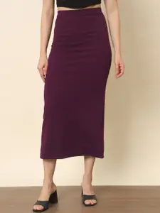 Trend Arrest Straight Fit Slit Pencil Midi Skirt