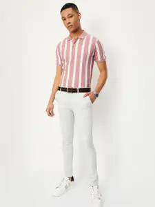max Striped Polo Collar Casual T-shirt