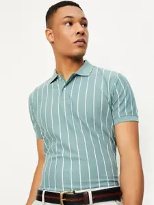 max Striped Polo Collar T-shirt