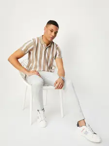 max Striped Polo Collar T-shirt