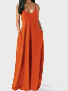 StyleCast Shoulder Straps Sleeveless Maxi Dress