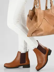 MISEEN Women Block-Heeled Chelsea Boots