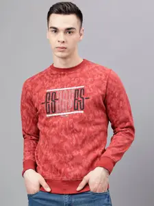 Richlook Typography Printed Round Neck Pullover