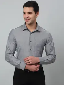 Cantabil Men Black Comfort Opaque Formal Shirt