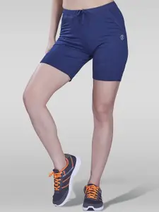 LAASA  SPORTS Women Slim Fit Mid Rise Dri-FIT Cotton Sports Shorts