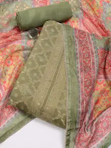 Meena Bazaar Woven Design Art Silk Unstitched Dress Material