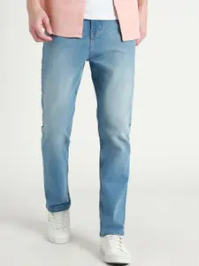 Dennis Lingo Men Straight Fit Light Fade Clean Look Cotton Stretchable Jeans
