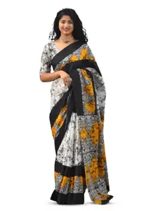 JALTHER Pure Cotton Ikat Saree