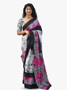 JALTHER Pure Cotton Ikat Saree