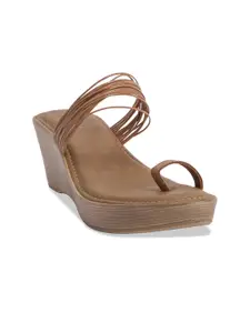 ERIDANI Open Toe Wedge Heels