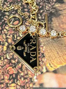 FIMBUL Gold-Plated Stone-Studded Necklace