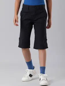 Indian Terrain Boys Mid-Rise Pure Cotton Shorts