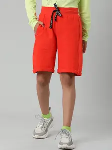Indian Terrain Boys Orange Outdoor Fashion Shorts