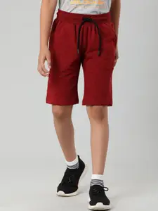 Indian Terrain Boys Red Outdoor Fashion Shorts