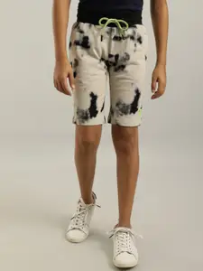 Indian Terrain Boys Abstract Printed Mid-Rise Pure Cotton Shorts