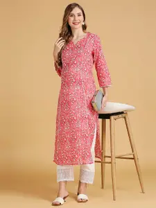 MomToBe Floral Printed Maternity Kurta