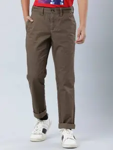 Indian Terrain Boys Brown Trousers