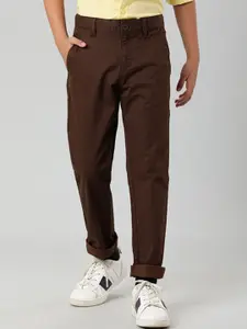 Indian Terrain Boys Brown Trousers