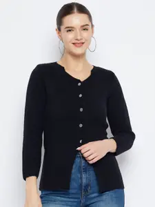 Zigo V-Neck Woolen Cardigan Sweater