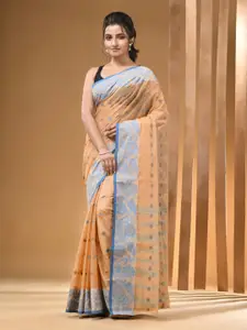 Arhi Ethnic Motifs Woven Design Pure Cotton Taant Saree