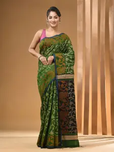 Arhi Ethnic Motifs Woven Design Zari Saree