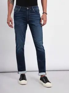 Lee Men Bruce Skinny Fit Clean Look Whiskers Stretchable Jeans