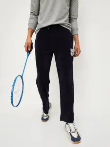 max Men Mid-Rise Terry Cotton Track Pants