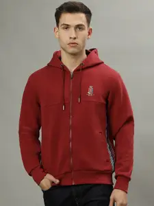 Iconic Hooded Long Sleeves Open Front Sweatshirt