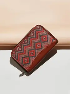 ZOUK Women Ethnic Motifs Printed Zip Around Wallet