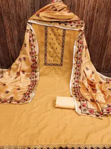 Panzora Floral Embroidered Unstitched Dress Material