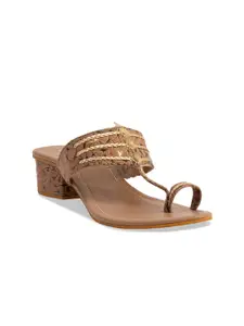 ERIDANI Veera Printed Kolhapuri Heels