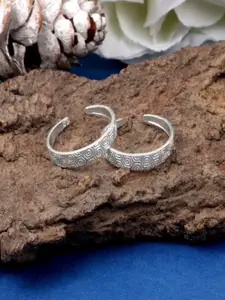 Silver Chest Set of 2 925 Sterling Silver Toe Rings