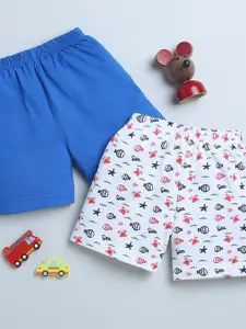BUMZEE Kids Pack Of 2 Cotton Shorts