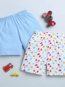 BUMZEE Kids Pack Of 2 Cotton Shorts