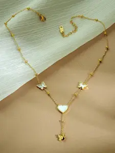 VIEN Gold-Plated Stainless Steel Necklace