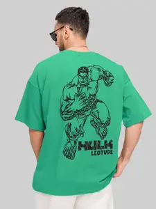 Leotude Hulk Printed Oversized Round Neck T-Shirt