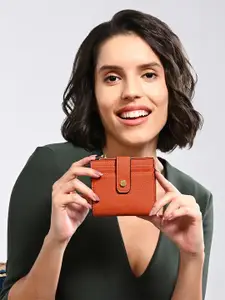 Accessorize Women Orange Card Holder