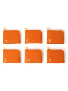 Accessorize Women Orange Zip Around Wallet